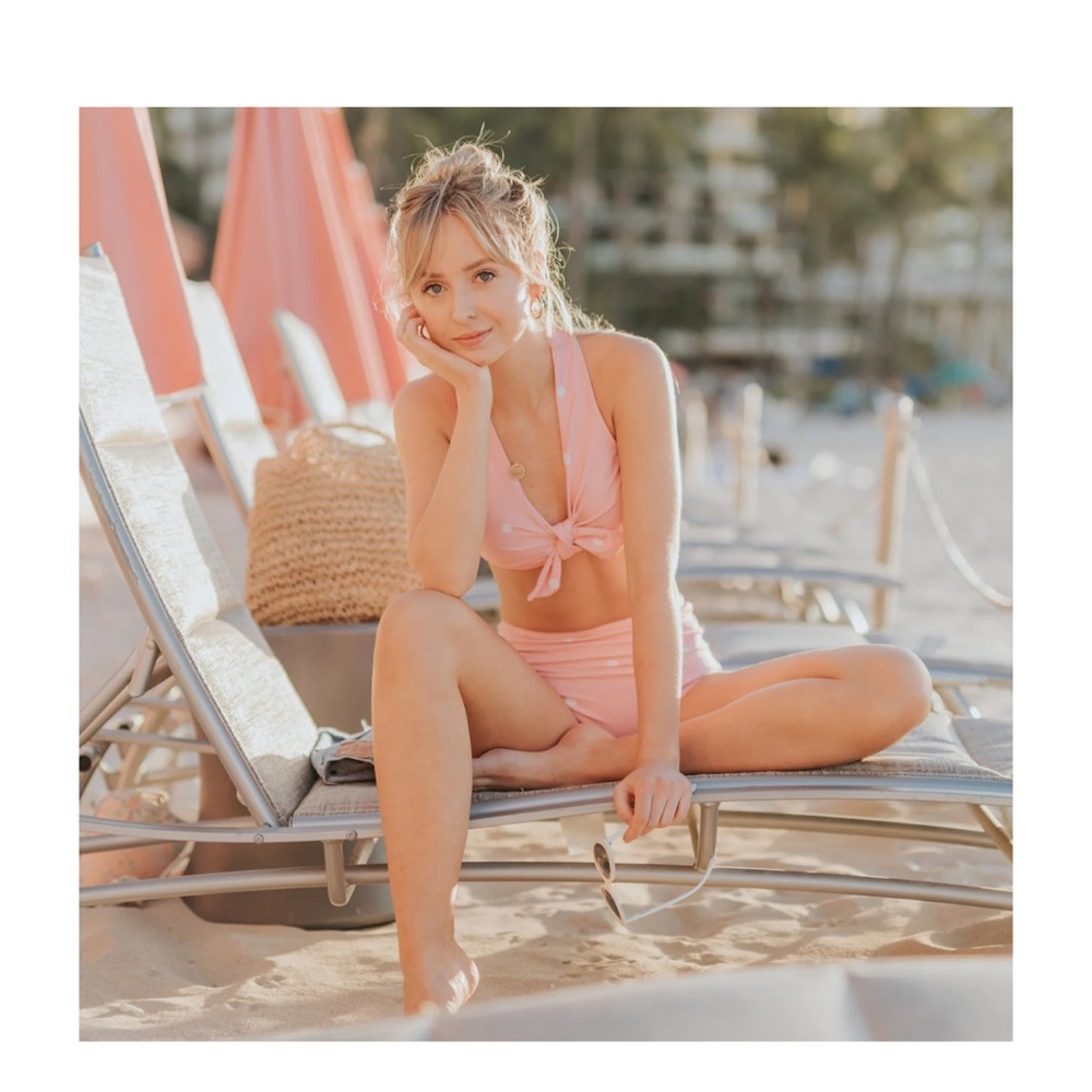 Albion Pink Dottie 2 piece swimsuit #77